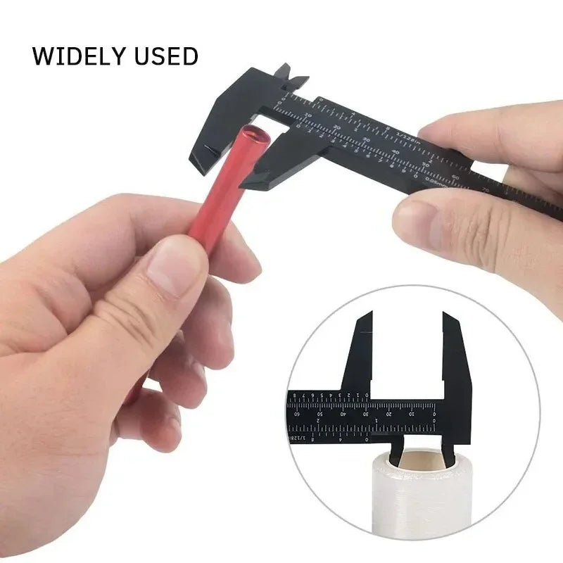 1PC Plastic Vernier Caliper Mini Portable Caliper Student Vernier Ruler 0-150mm Measuring Tool New