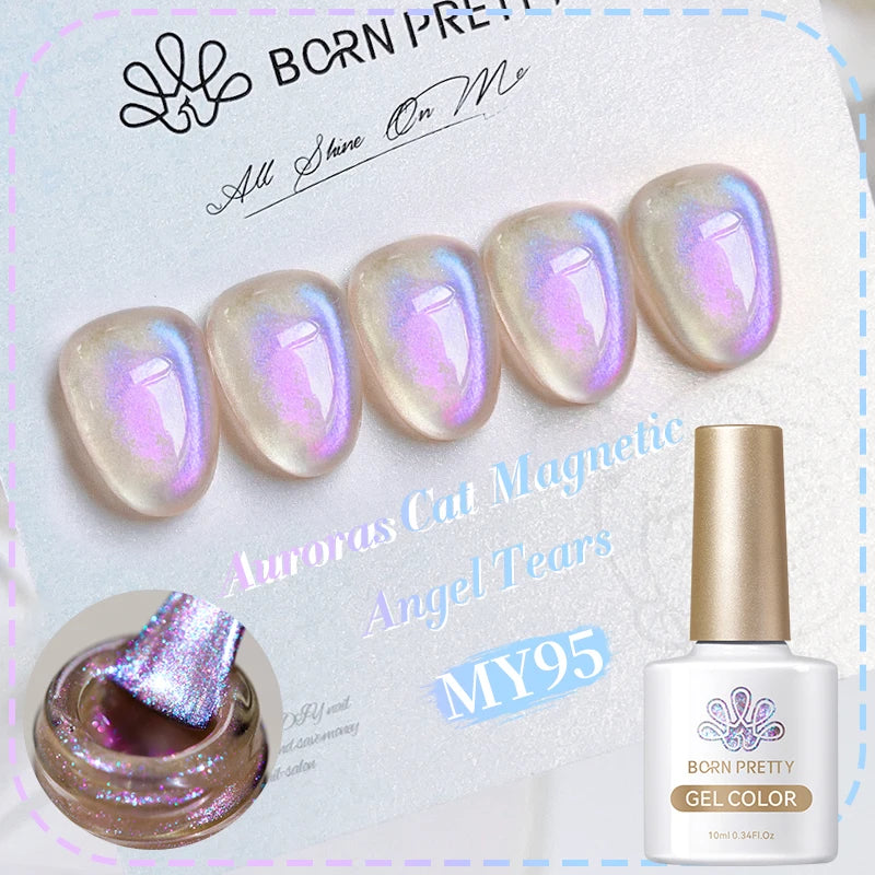 Vernis à ongles magnétique gel BORN PRETTY 10 ml Argent Clair de Couleur Chat - Accessoires pour les ongles - Vernis semi-permanent pour ongles d'automne et d'hiver