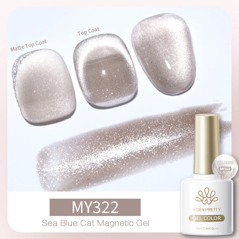 Vernis à ongles magnétique gel BORN PRETTY 10 ml Argent Clair de Couleur Chat - Accessoires pour les ongles - Vernis semi-permanent pour ongles d'automne et d'hiver