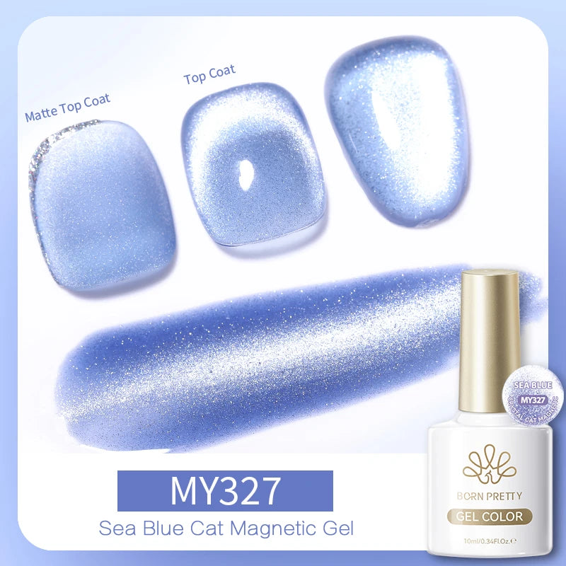 Vernis à ongles magnétique gel BORN PRETTY 10 ml Argent Clair de Couleur Chat - Accessoires pour les ongles - Vernis semi-permanent pour ongles d'automne et d'hiver