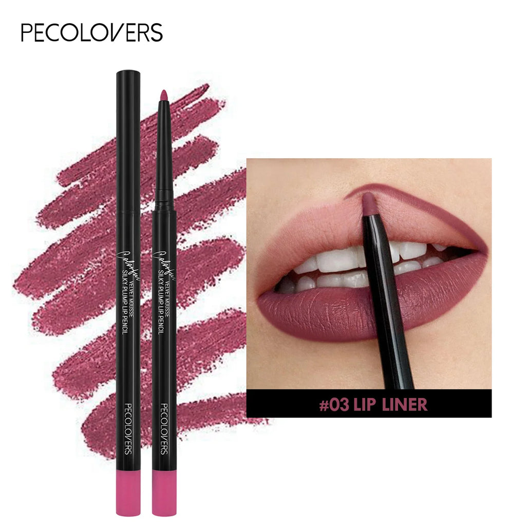 Crayon à lèvres mat waterproof, rouge contour des lèvres, longue tenue, sans transfert, hydratant, 12 couleurs