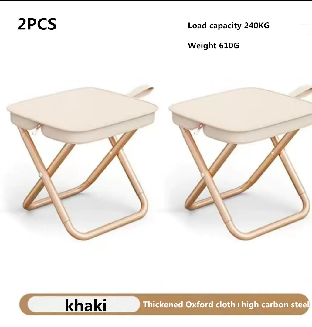 Chaise pliante multifonctionnelle portable pour pique-nique et camping, tabouret de pêche ultra-léger, tabouret de voyage, accessoires de pêche