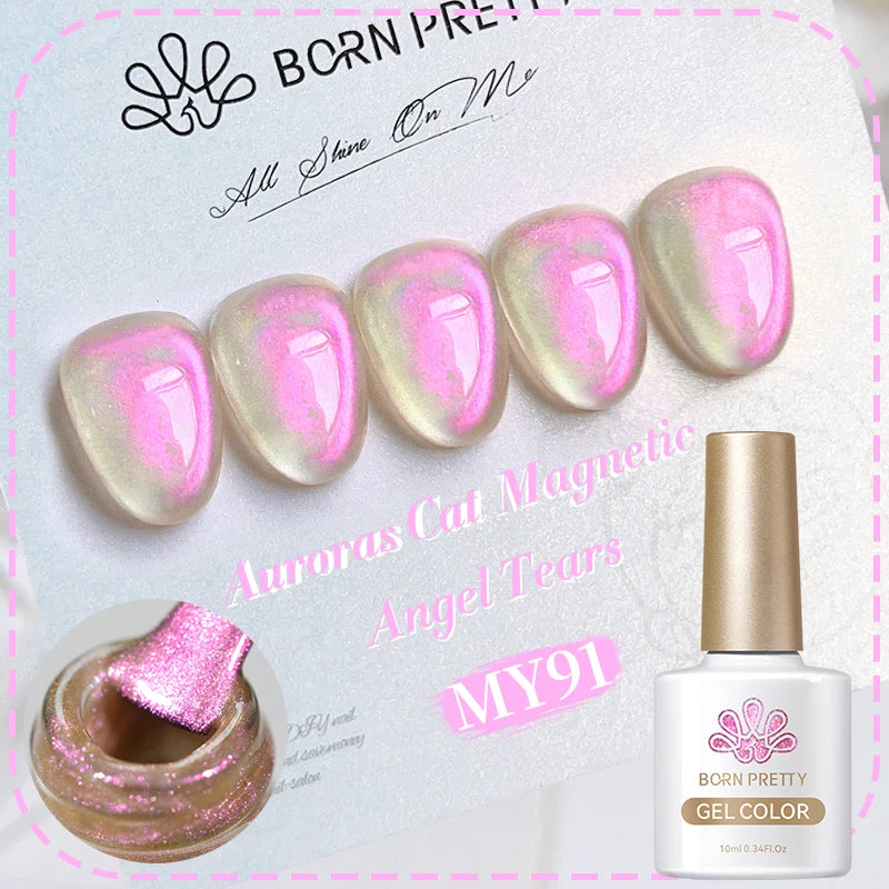 Vernis à ongles magnétique gel BORN PRETTY 10 ml Argent Clair de Couleur Chat - Accessoires pour les ongles - Vernis semi-permanent pour ongles d'automne et d'hiver