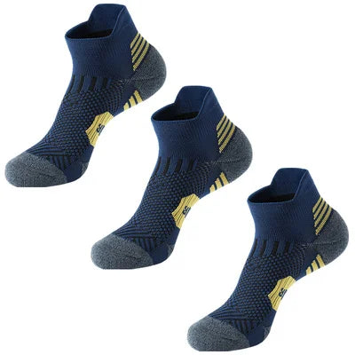 3 paires de chaussettes de sport de Fitness professionnelles, bas de serviette, chaussettes de course antidérapantes pour hommes et femmes, courtes à séchage rapide, pour entraînement de basket-ball