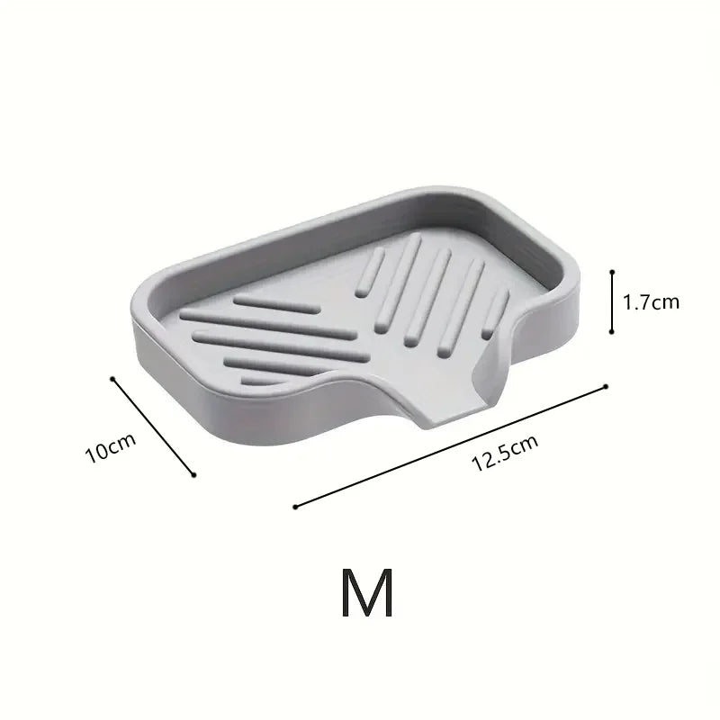 Tapis de robinet en silicone, plateau d'évier, distributeur de savon, éponge, tapis d'égouttage, plateau de rangement pour comptoir, porte-savon