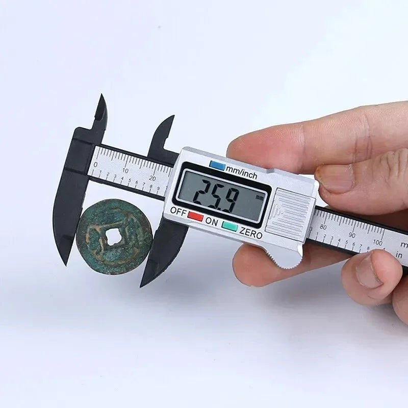 1PC Plastic Vernier Caliper Mini Portable Caliper Student Vernier Ruler 0-150mm Measuring Tool New