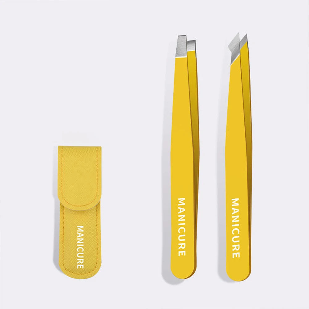 Ensemble de pinces à sourcils Ouriner 4 pièces pinces à sourcils en acier inoxydable ensemble d'outils de beauté professionnels pour la croissance des poils du visage vers l'intérieur
