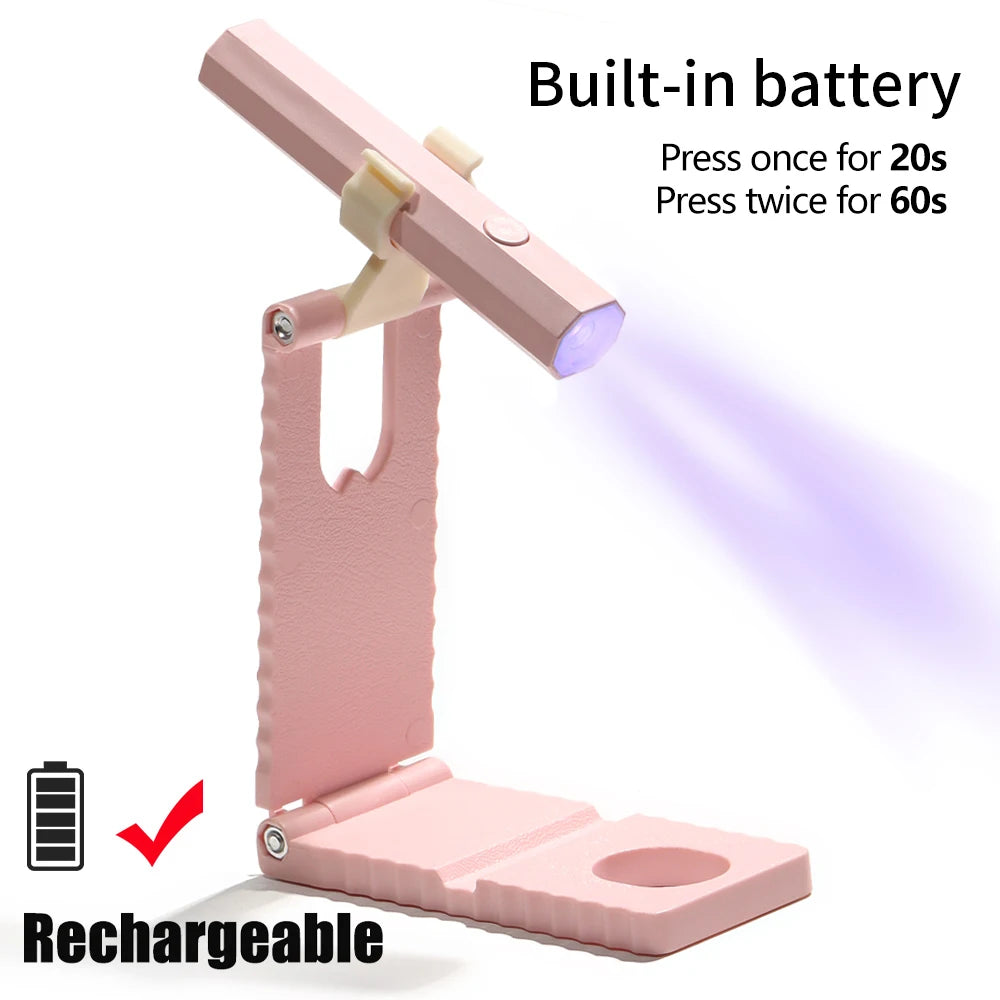 LINMANDA Rechargeable Mini UV LED Nail Lamp Handheld Nail Drying Lamp  For Curing All Gel Polish Nail Dryer Machine UV Light