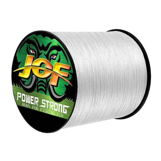 Ligne de pêche JOF 4 brins 300/100 m tressée en PE, ligne de pêche résistante multifilament durable, outil