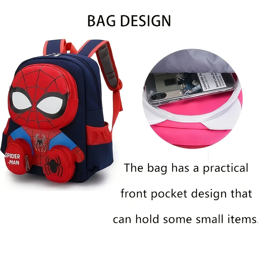 Sac à dos Disney Spiderman, sac à dos pliable de grande capacité pour l'extérieur, cadeau pour Noël/anniversaire