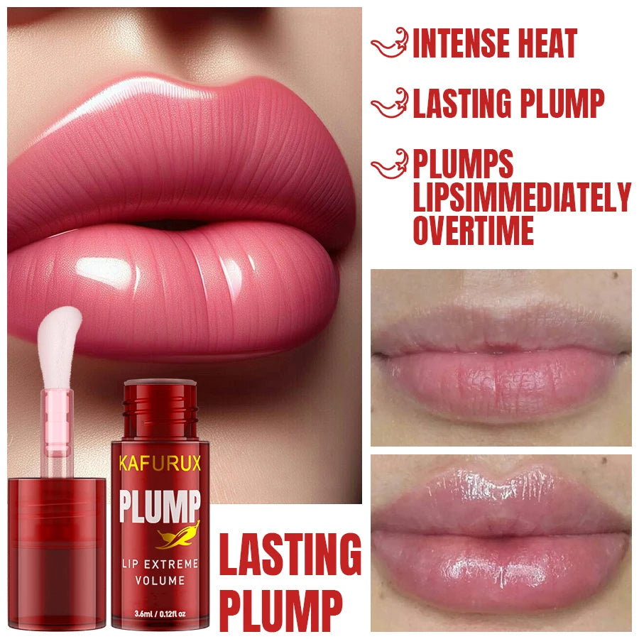 1 huile à lèvres repulpant longue tenue, sérum hydratant et brillant, essence volumissante instantanée, répare les ridules des lèvres et augmente leur volume
