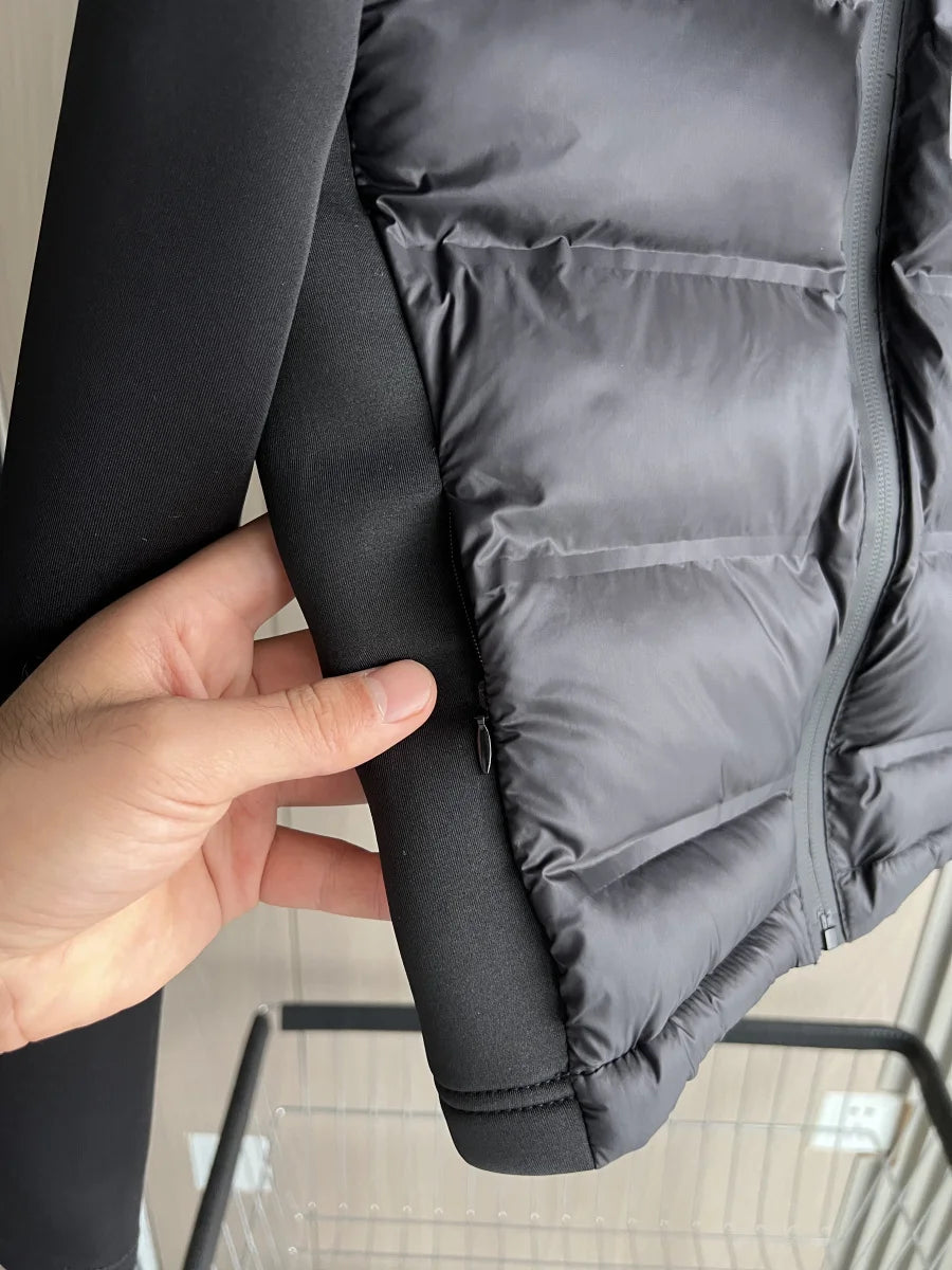 Nouveauté hiver 2025 : Doudoune légère et chaude pour femme, manches longues et capuche zippée, style sportswear 4391742