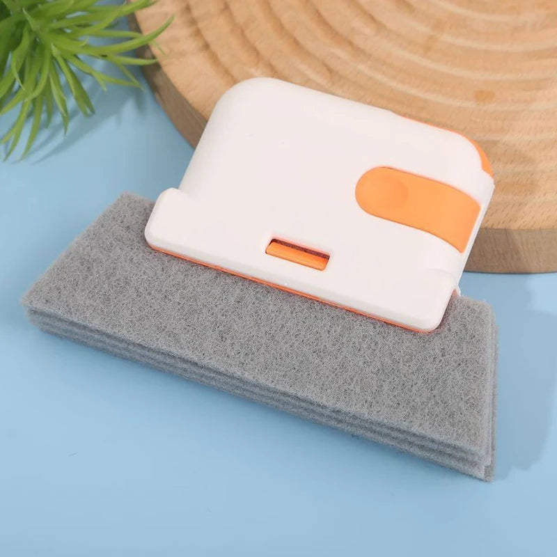 Brosse de nettoyage de fente de fenêtre amovible 2 en 1, rainure de porte et de fenêtre, fente de fenêtre en verre, brosse à angle mort, couture de rebord de fenêtre