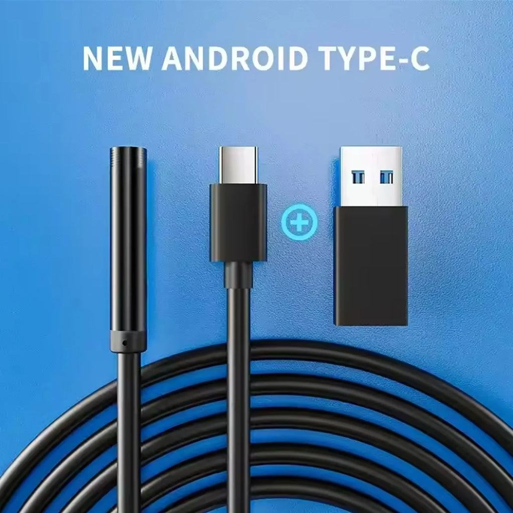 Caméra endoscopique USB Android type-c, câble rigide de 7.0mm, PC, téléphone Android, tuyau d'endoscope, Mini caméra d'inspection