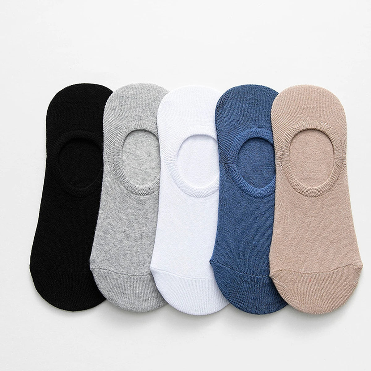 1 paire de chaussettes confortables et respirantes en coton pour hommes, chaussettes d'été pour hommes