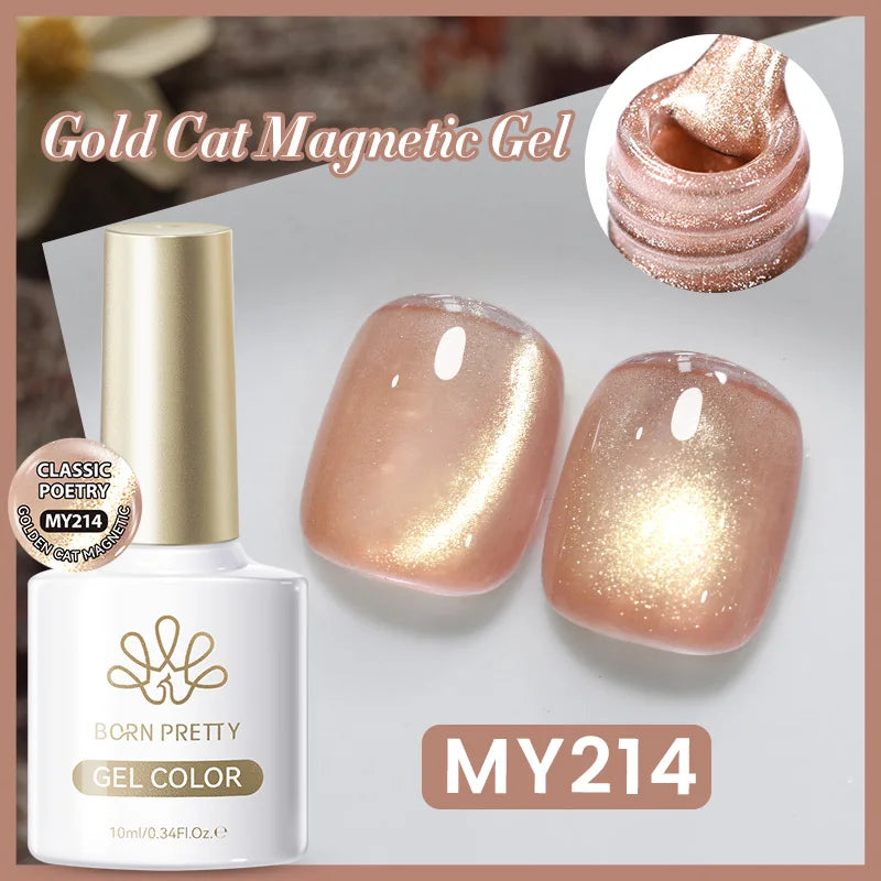 Vernis à ongles magnétique gel BORN PRETTY 10 ml Argent Clair de Couleur Chat - Accessoires pour les ongles - Vernis semi-permanent pour ongles d'automne et d'hiver