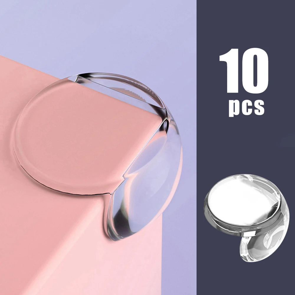 Protecteur d'angle transparent Anti-collision pour Table basse, revêtement d'angle doux pour enfants, décor de salon, 4 à 10 pièces