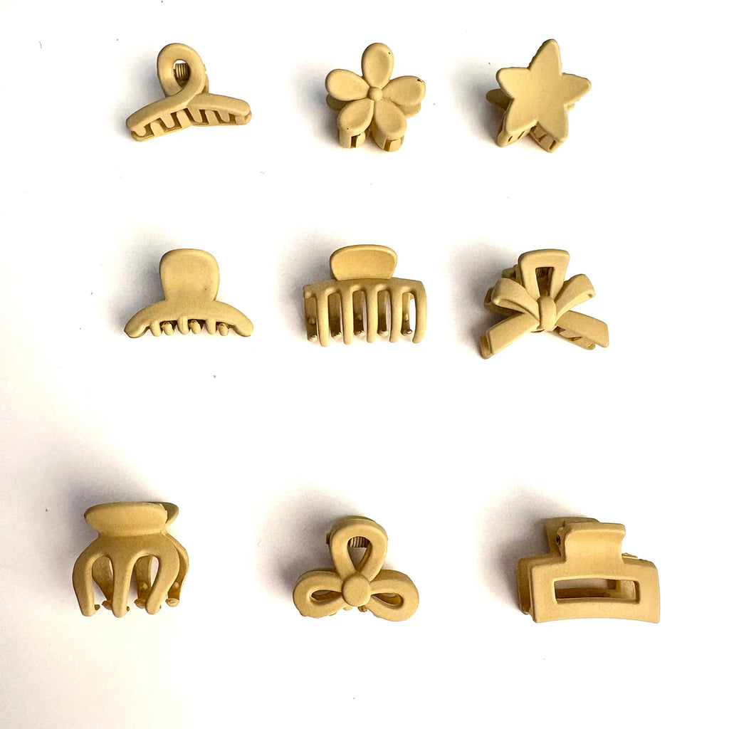 Paquet mixte de petits clips beiges, accessoires mignons pour filles, parfaits pour un usage quotidien, des Occasions spéciales ou des cadeaux de voyage, 5/10/20/30 pièces