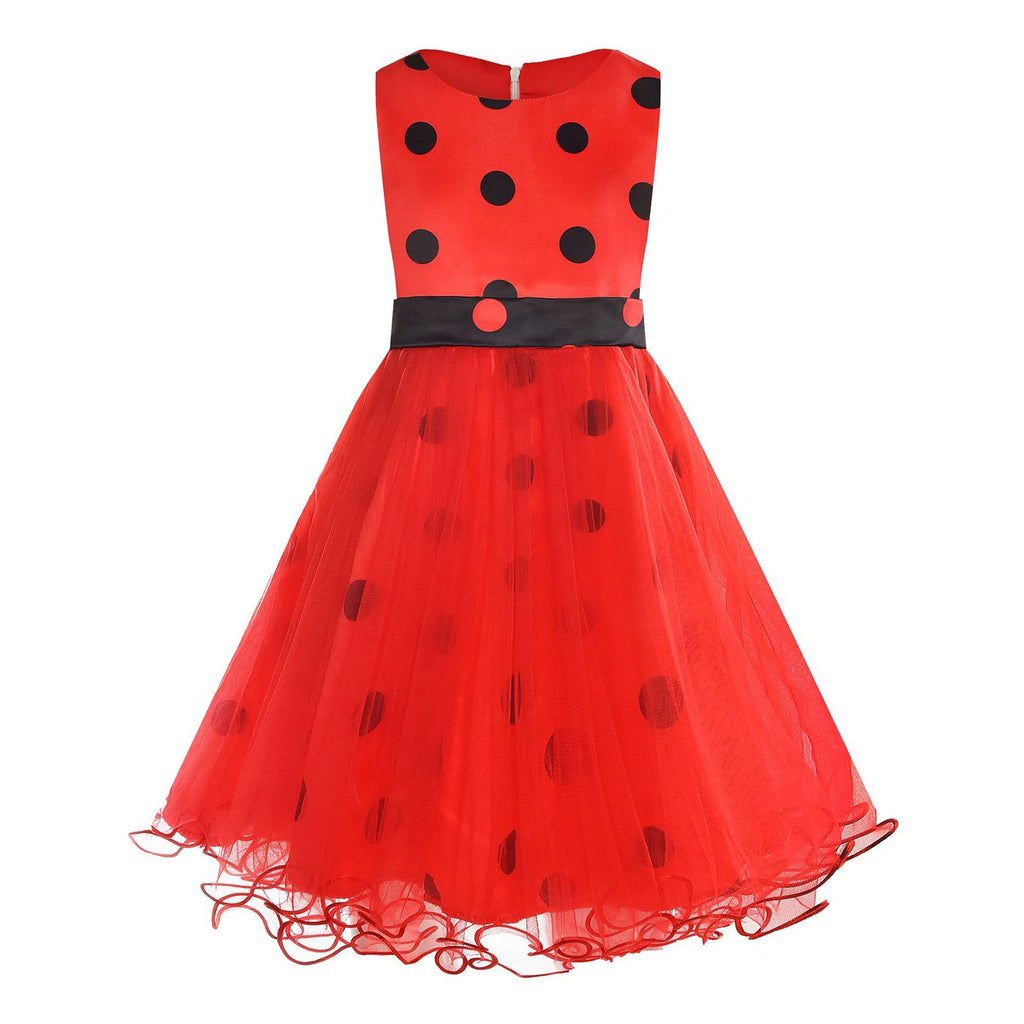 Costume de princesse cœurs rouges pour enfants filles, robe Tutu en Tulle à manches bouffantes, sangle dorée, fête à thème d'halloween, robe de jeu de rôle reine
