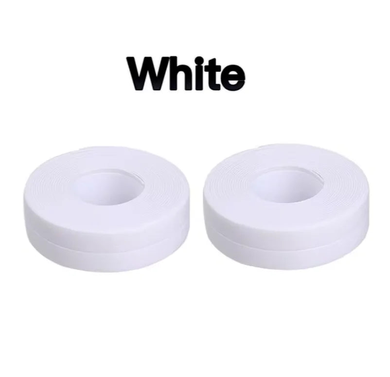 Bande d'étanchéité en PVC pour salle de bain, baignoire et toilettes : ruban adhésif imperméable et anti-moisissure pour évier de cuisine et angles de murs