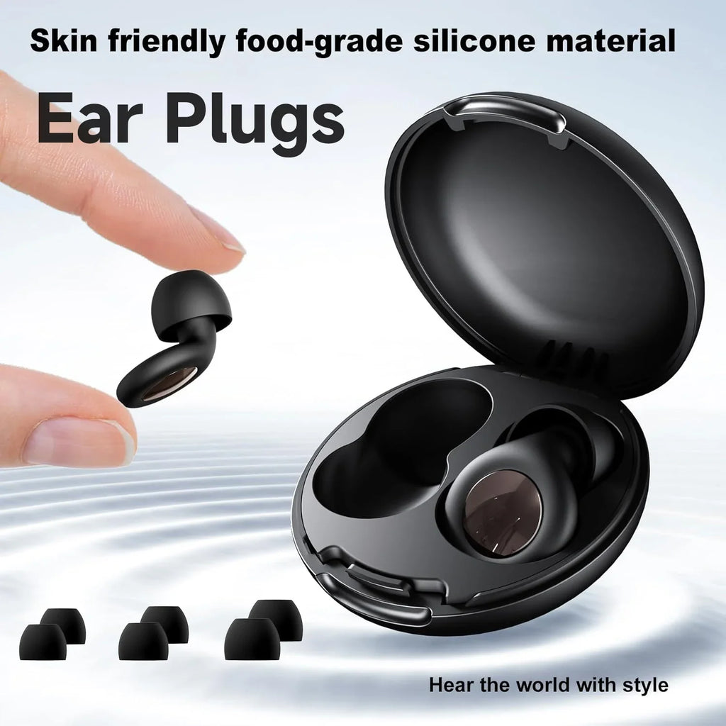 Bouchons d'oreille en silicone Eayburst pour la protection auditive anti-bruit du sommeil, bouchons d'oreille réutilisables pour les concerts de sommeil, les études de travail