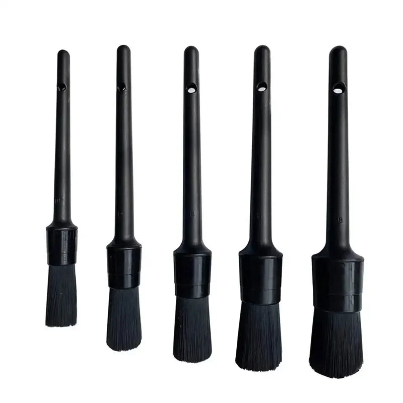 Brosses de nettoyage de détails de voiture 1/5x, brosse de détail douce, nettoyeur de roues, brosse de dépoussiérage automatique, accessoires intérieurs et extérieurs de voiture