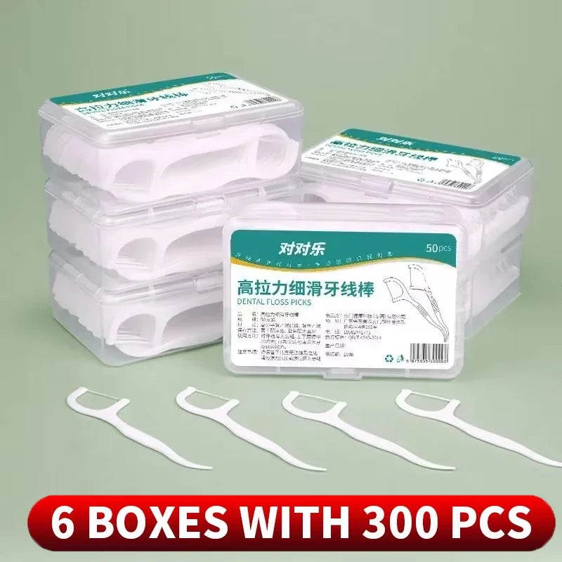 Boîte de fil dentaire jetable Portable, 1/2/5/10 boîtes, cure-dents en plastique, bâton de fil dentaire haute tension, boîte de fil dentaire, soins bucco-dentaires