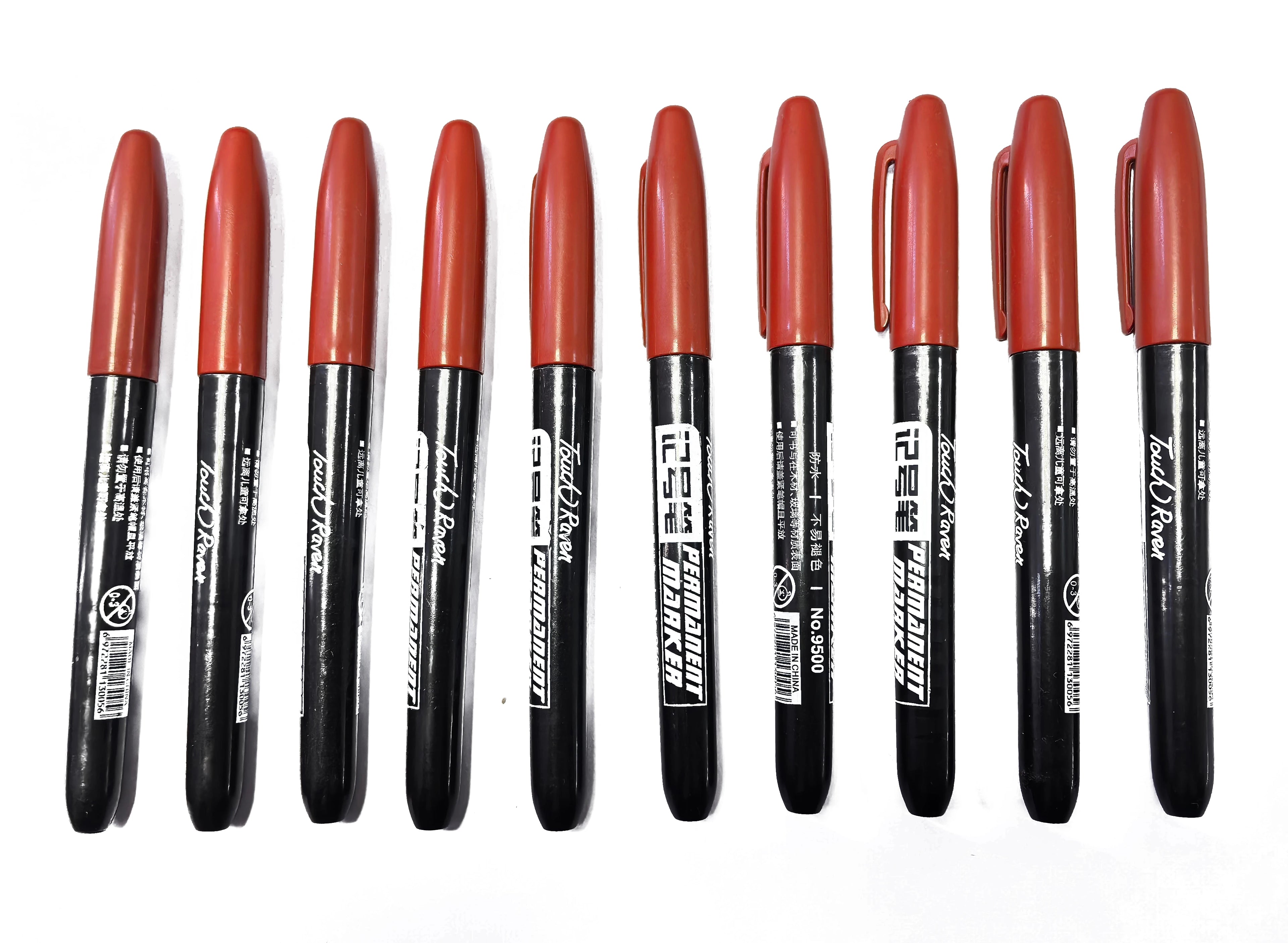 Stylo marqueur Permanent pour dessin Manga, 6 pièces, noir, bleu, rouge, encre étanche, stylos pour croquis, papeterie fournitures scolaires d'art