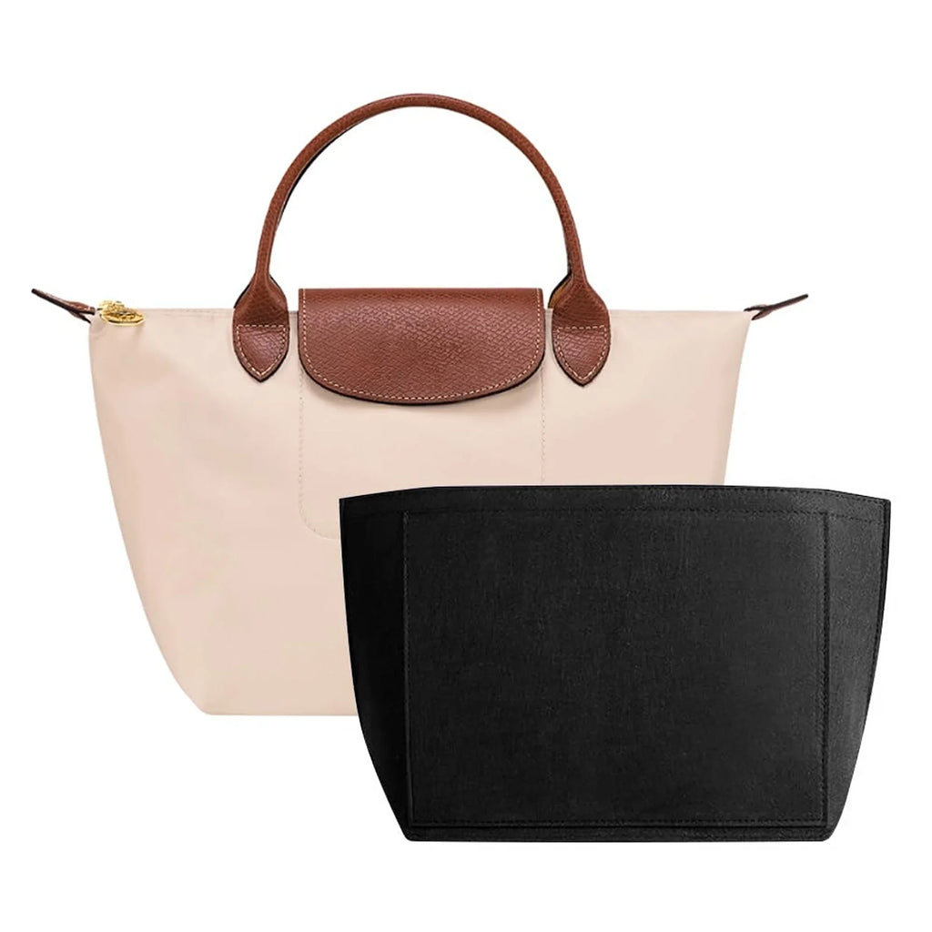 Sac à insertion en feutre adapté au sac à main Longchamp, sac de doublure en tissu feutré, sac de maquillage, Support de voyage, organisateur de sac à main Portable