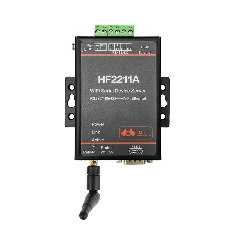 Module convertisseur série vers WiFi RS232/RS485/RS422 vers WiFi/Ethernet HF2211 pour la transmission de données en automatisation industrielle HF2211A