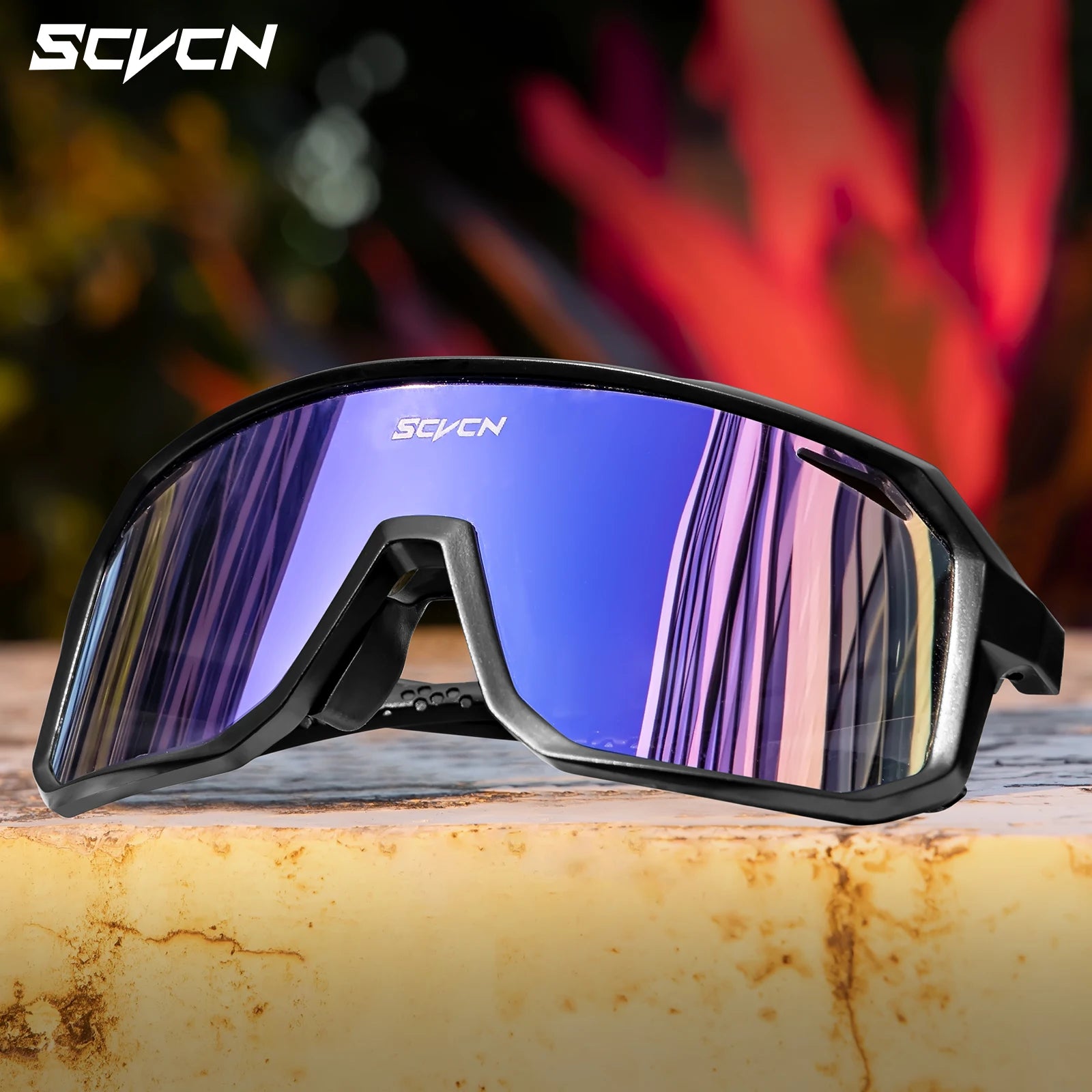 SCVCN nouvelles lunettes de cyclisme en plein air vélo lunettes de soleil hommes UV400 lunettes sport vtt lunettes équitation randonnée lunettes de soleil