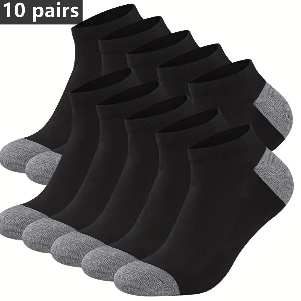 1 paire de chaussettes confortables et respirantes en coton pour hommes, chaussettes d'été pour hommes