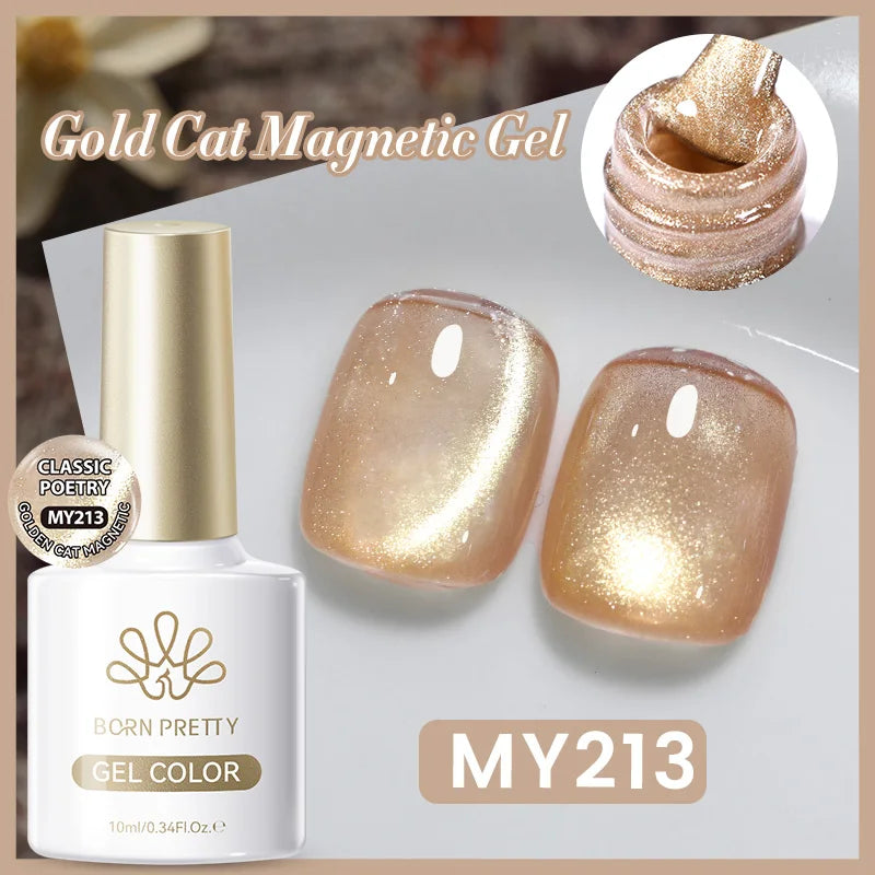 Vernis à ongles magnétique gel BORN PRETTY 10 ml Argent Clair de Couleur Chat - Accessoires pour les ongles - Vernis semi-permanent pour ongles d'automne et d'hiver