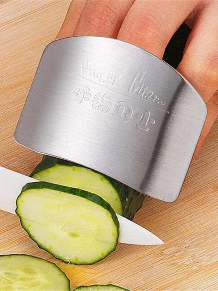 Protège-doigts en acier inoxydable pour protéger les doigts et les mains contre les coupures de couteau, accessoire pour couteaux de cuisine