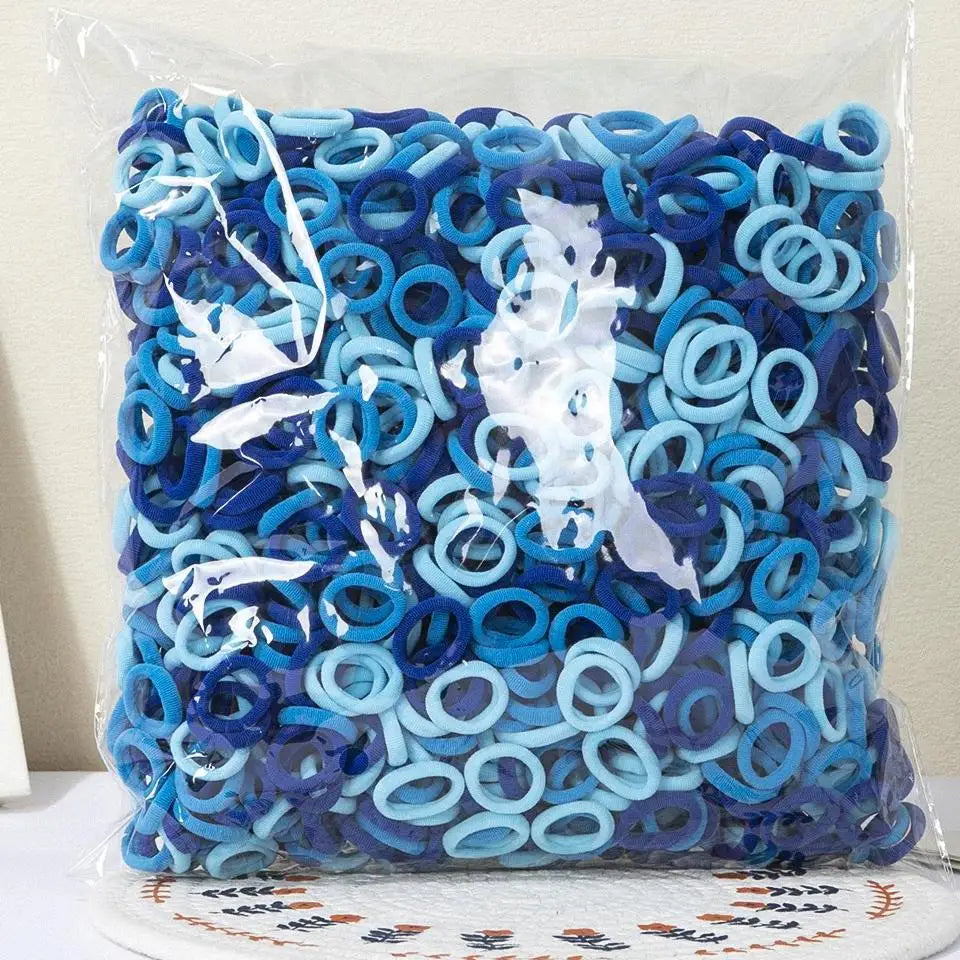 100/300/500 Pcs Girls Colorful Elastic Hair Bands Ponytail Hold Hair Tie Rubber Bands Scrunchie Hair Accessories Bands for Girls