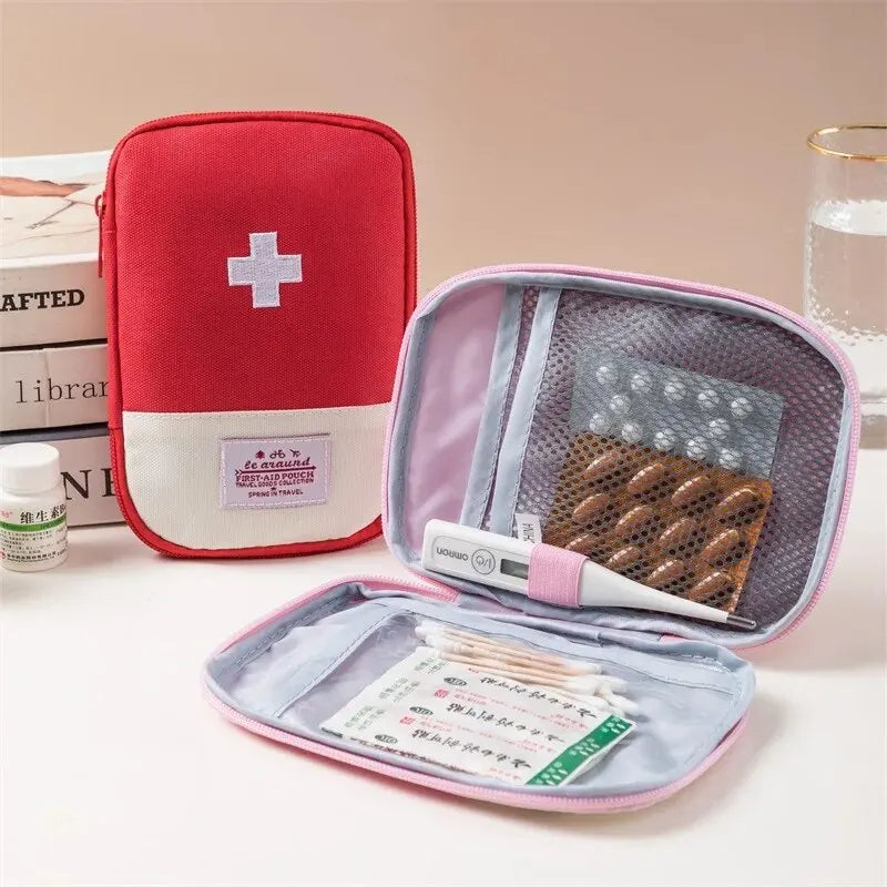 Sac de rangement médical Portable 3 pièces/ensemble, Kit de premiers secours d'urgence en Camping, organisateur, étui à pilules de voyage en plein air à domicile