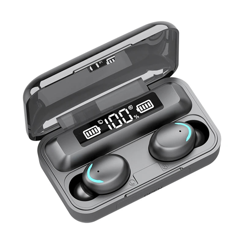 9D Stereo F9 Sport Bluetooth Headphones High Bass Earphones Handfree Touch Control Tws Wireless Earbuds Waterproof Headset