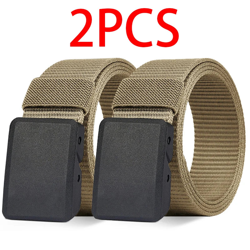 Men's Belt Outdoor Casual Canvas Belt Metal Free Training Nylon Tactical Belt With Pants Jeans Belt Sports Belts For Men Women