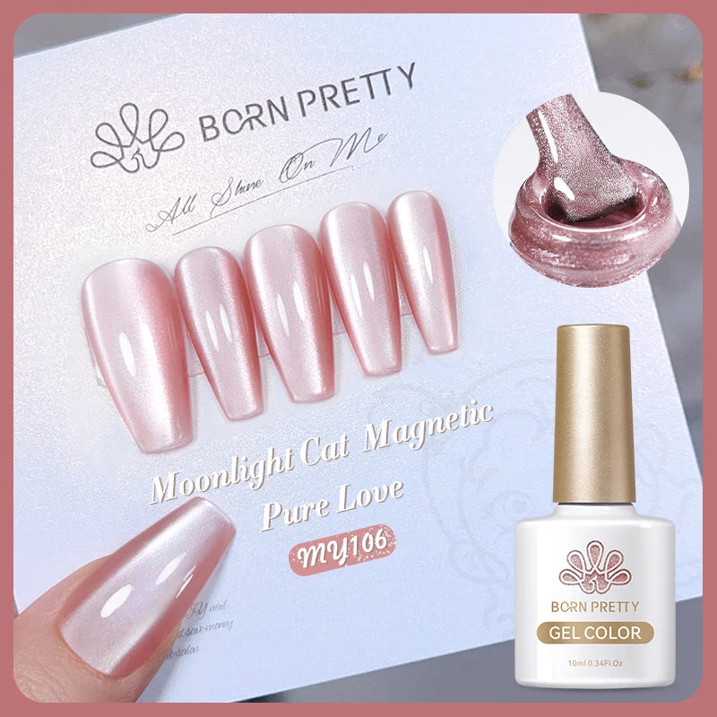 Vernis à ongles magnétique gel BORN PRETTY 10 ml Argent Clair de Couleur Chat - Accessoires pour les ongles - Vernis semi-permanent pour ongles d'automne et d'hiver
