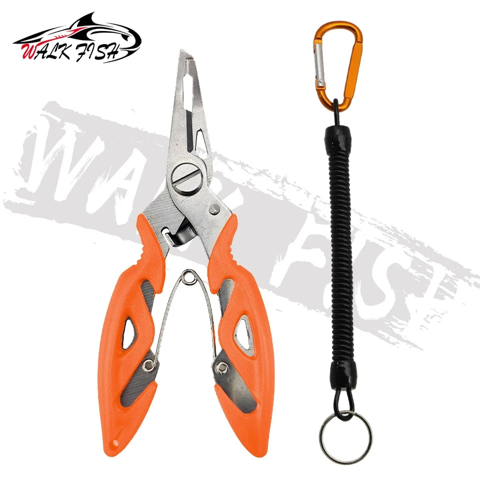 Pince de pêche, coupe-fil, ciseaux, mini dégorgeoir, outils multifonctions, nouvelle mâchoire à bec noir, plomb de pêche d'extérieur