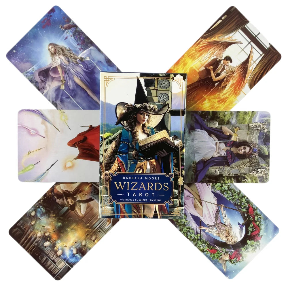 Cartes de Tarot des Sorciers - Un jeu de 78 cartes - Oracle - Édition Divinatoire Anglaise - Jeux de Plateau