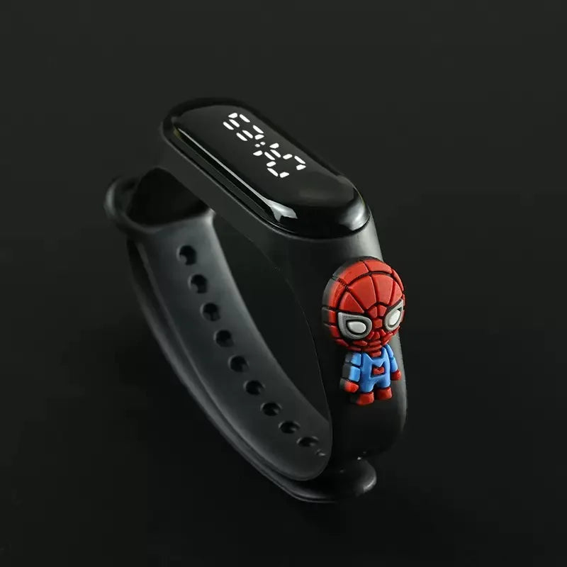 Disney Fashion Mickey Children Watches For Girls Electronic Bracelet Sports Touch LED  Doll Kids Watch Women Waterproof Clock