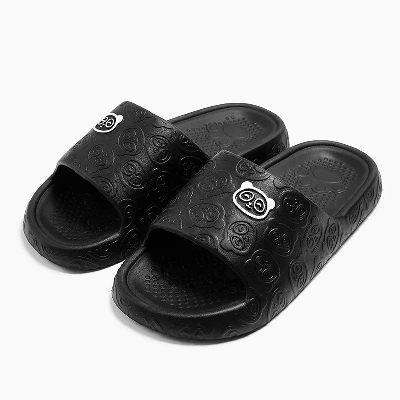 Summer Fashion Men's Slippers Printting Little Bear Sandals Indoor Bathroom Non-slip Soft Women Dormitory Casual Shoes Couple