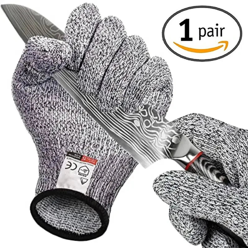 HPPE niveau 5 gants de sécurité anti-coupure haute résistance industrie cuisine jardinage anti-rayures anti-coupure coupe de verre multi-usages