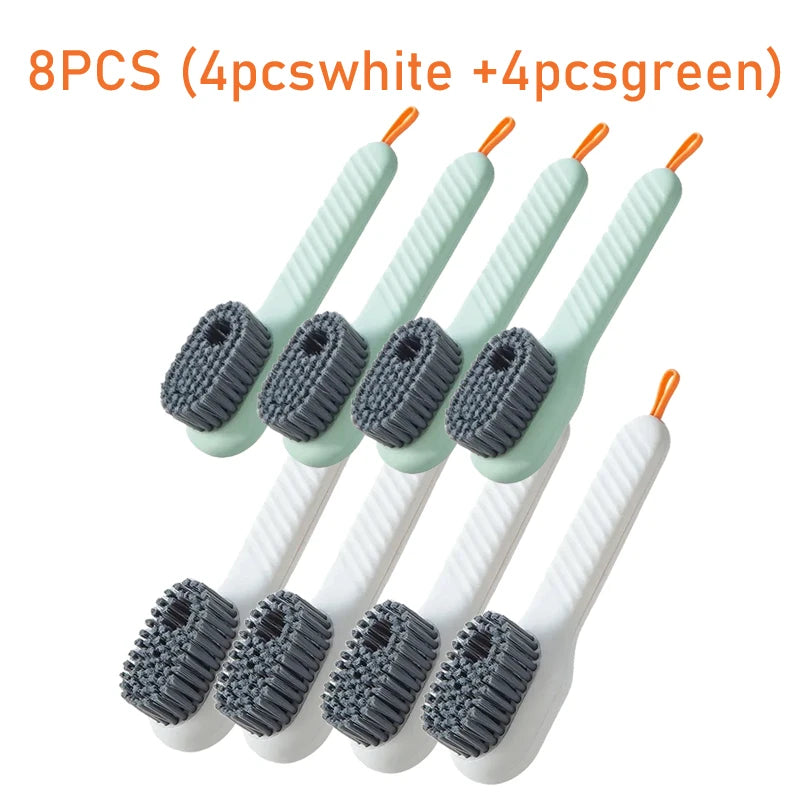 Cleaning Brush Soft Bristled Liquid Shoe Brush Long Handle Brush Clothes Brush Shoe Clothing Board Brush Household Cleaning Tool