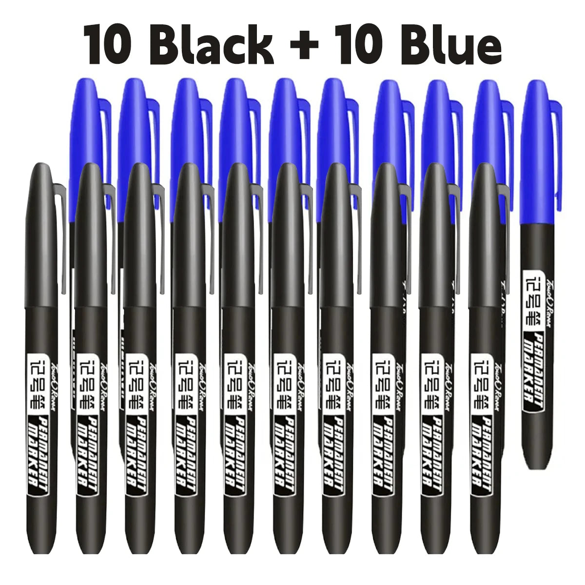 Stylo marqueur Permanent pour dessin Manga, 6 pièces, noir, bleu, rouge, encre étanche, stylos pour croquis, papeterie fournitures scolaires d'art