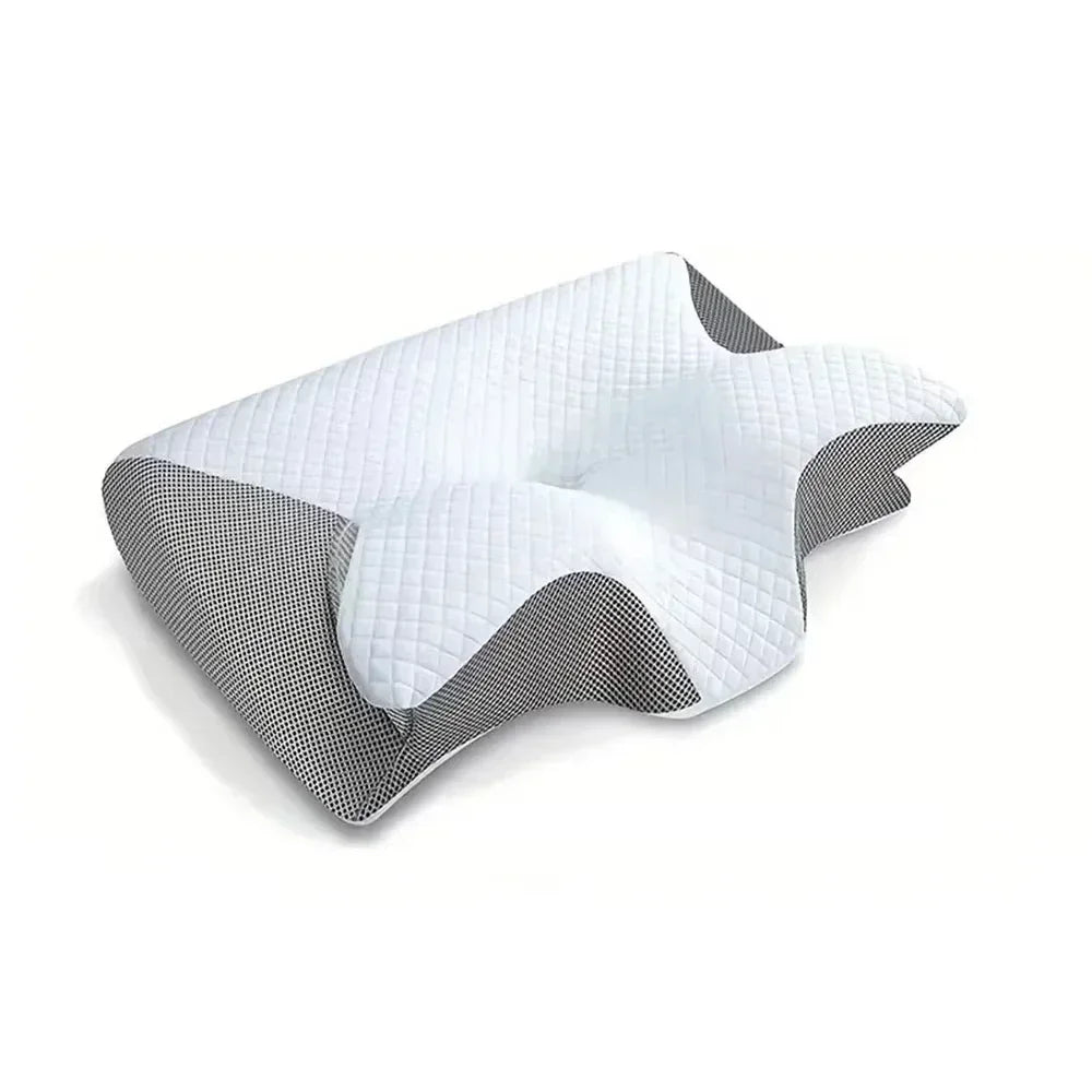 Oreiller à mémoire de sommeil papillon en mousse à mémoire de forme, oreiller profilé pour le cou, soulagement de la douleur, soutien de l'estomac, oreiller confortable