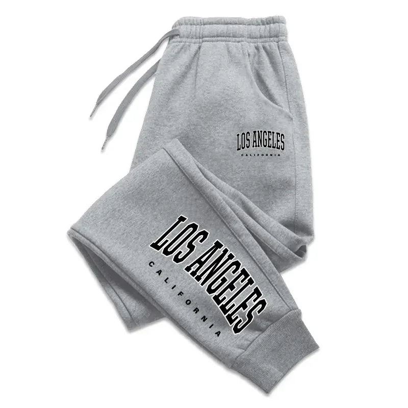 Los Angeles femmes hommes pantalons de survêtement taille élastique décontracté extérieur pantalons de Jogging de haute qualité mode polyvalent pantalon de Sport