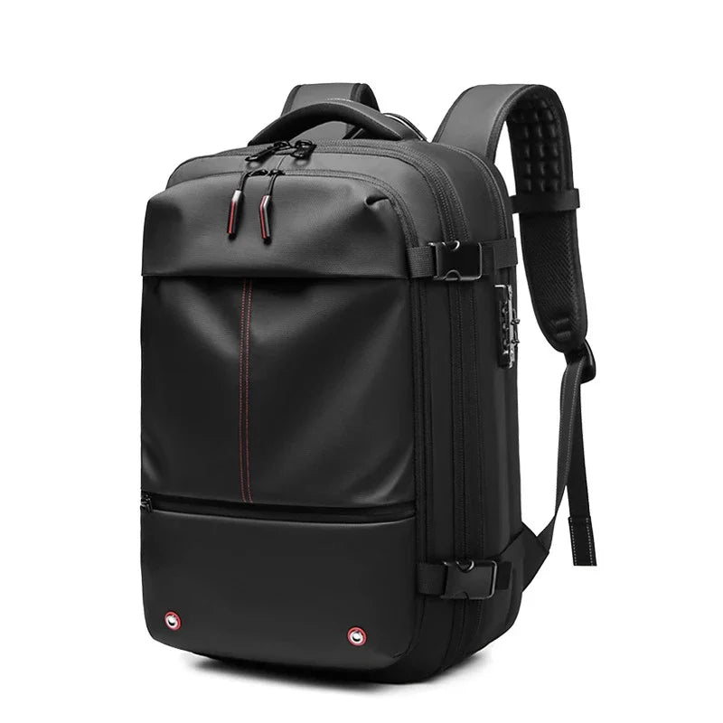 Voyage hommes 17 pouces sac à dos pour ordinateur portable compression sous vide sac à dos affaires grande capacité école sac à dos étendre sac à dos en plein air