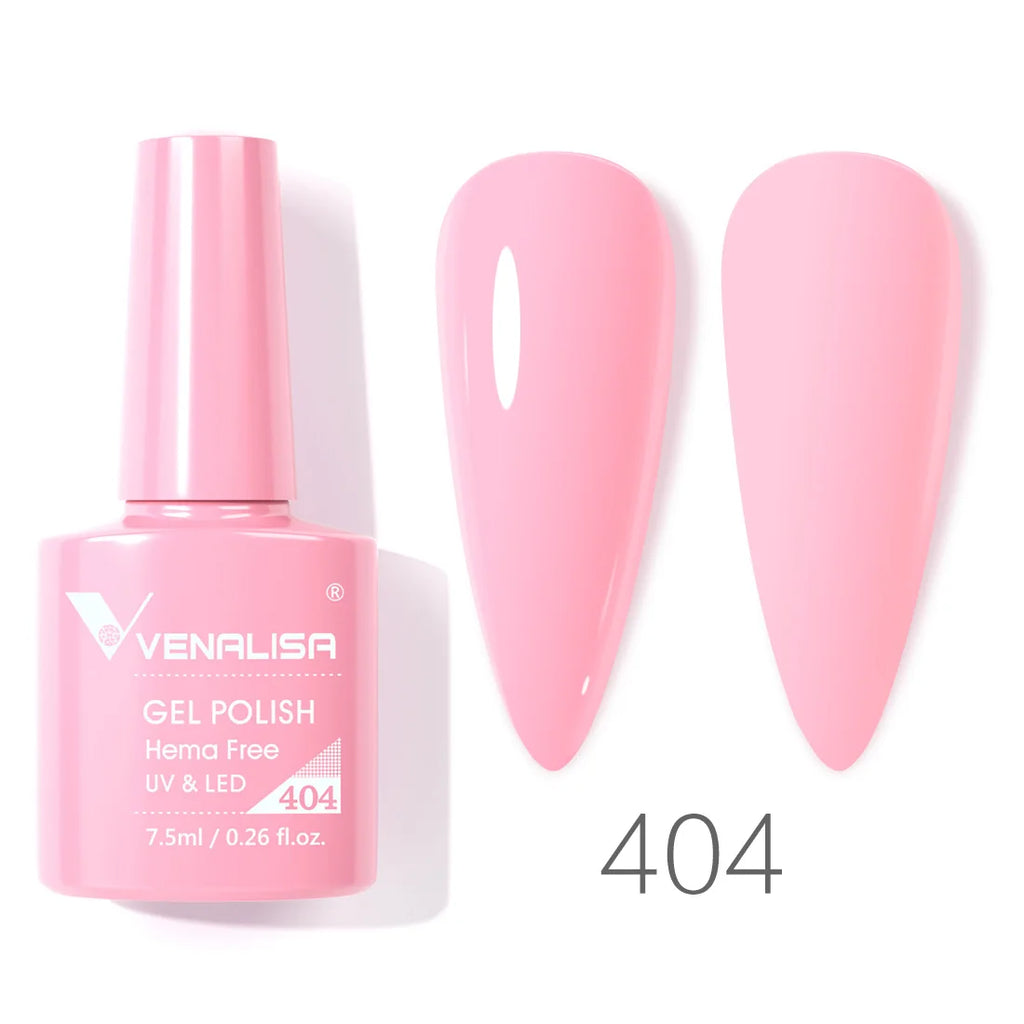 Vernis à ongles gel Venalisa 7,5 ml SANS HEMA, semi-permanent, UV/LED, couvrance totale, texture ultra-douce, manucure sublime